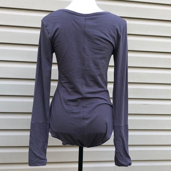 NWT Free People Gray Easy Peasy Scoop Bodysuit - Picture 9 of 10
